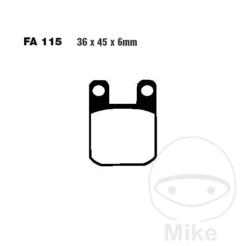 Ebc sintered brake - brake, hh